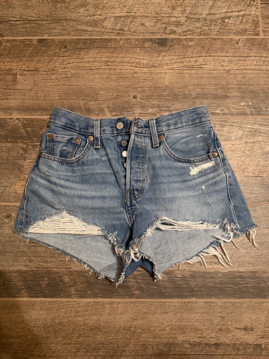 Levi's Pants - Levi's Blue Distressed Cutoff Denim Shorts